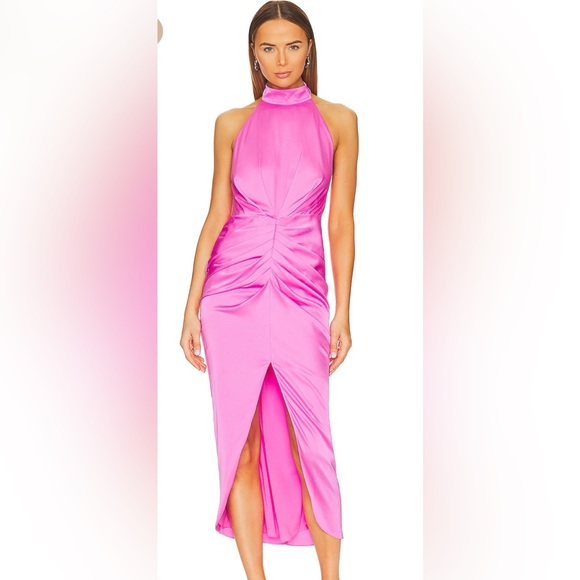 peppermayo red dress Lovelust Halterneck Maxi Dress